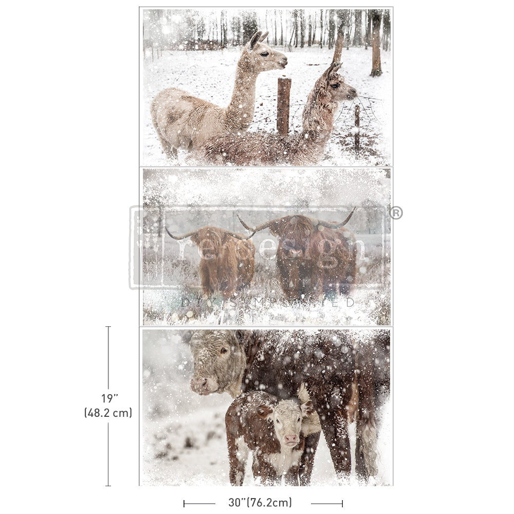 Rustic Retreat -DECOUPAGE DECOR TISSUE PAPER PACK -3 Sheets 19.5″X30″ EACH