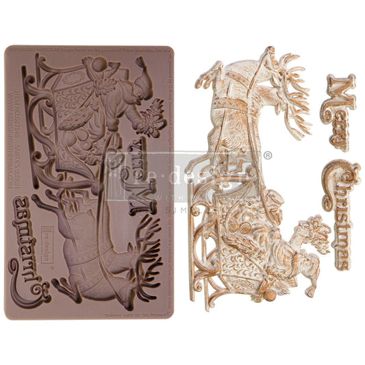 Santa's Sleigh - Decor Mould - Redesign with Prima - Limited Edition