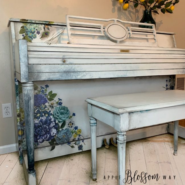 Cosmic Roses - Rub-On Furniture Decal Transfer by redesign with Prima!