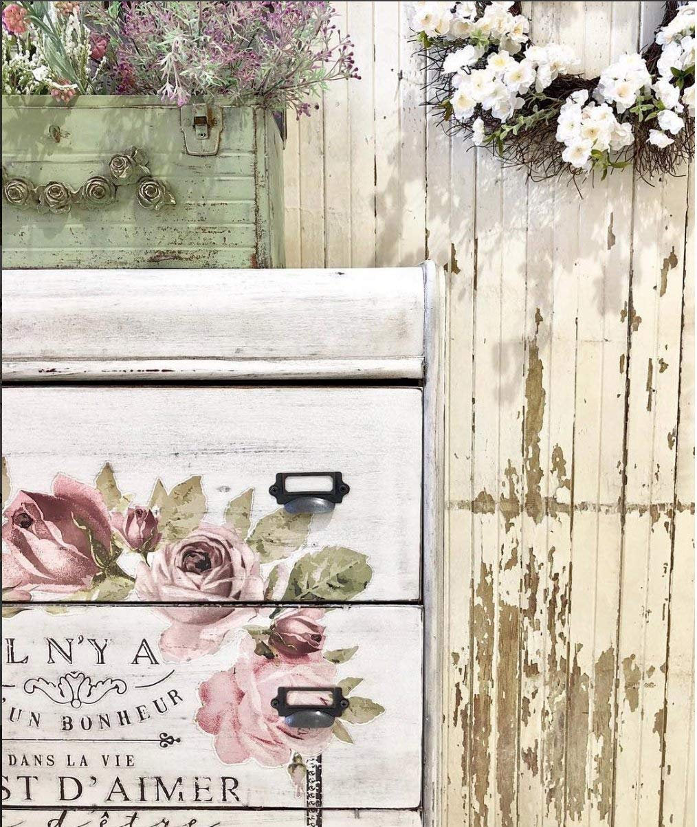 Dans La Vie - Rub-On Decal Furniture Transfer ReDesign by Prima!