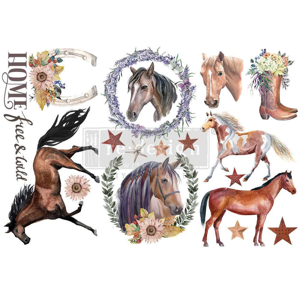 Wild Soul - Rub-On Furniture Decal Mini-Transfer by Redesign with Prima!