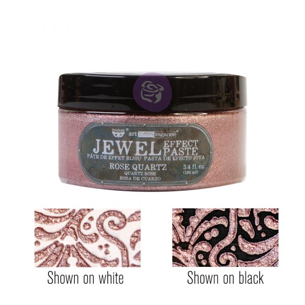 Rose Quartz Art Extravagence Jewel Texture pastes, sparkly paste, stencil paste, mixed media