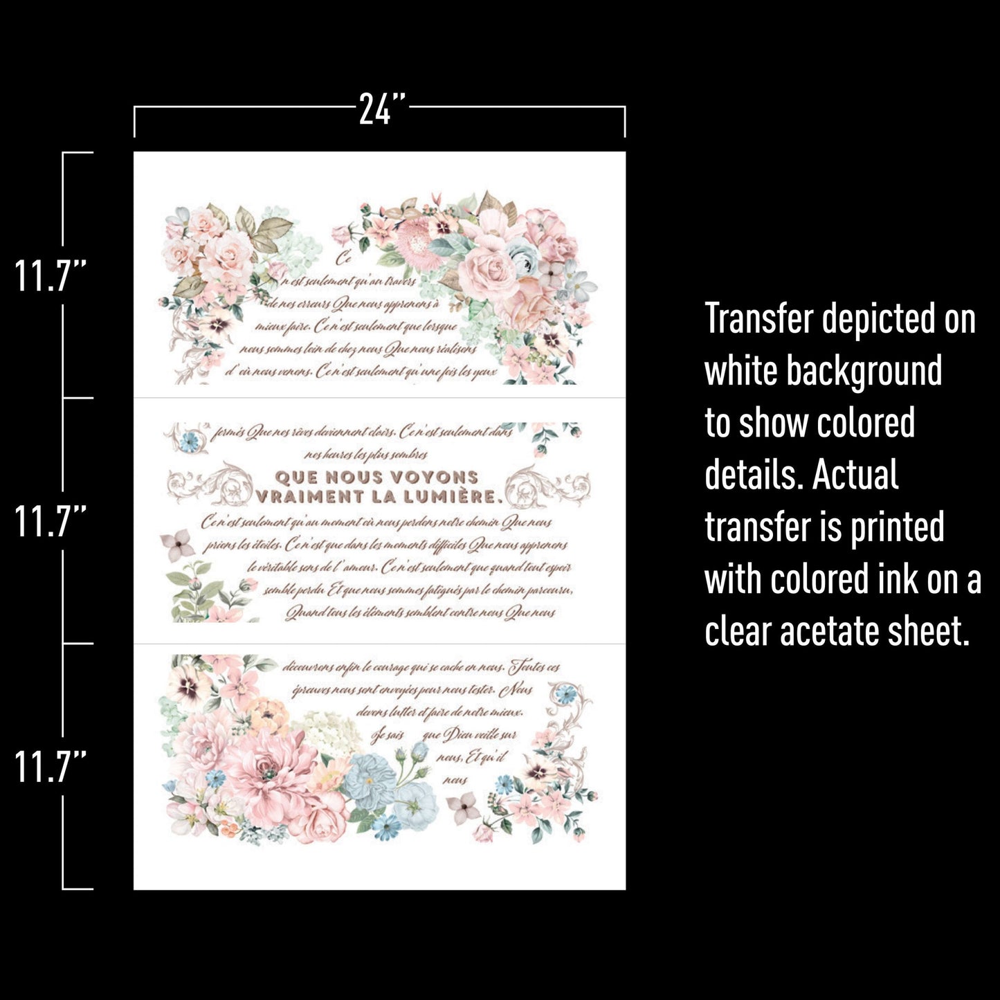 Pure Light Floral Furniture Transfer by Redesign with Prima