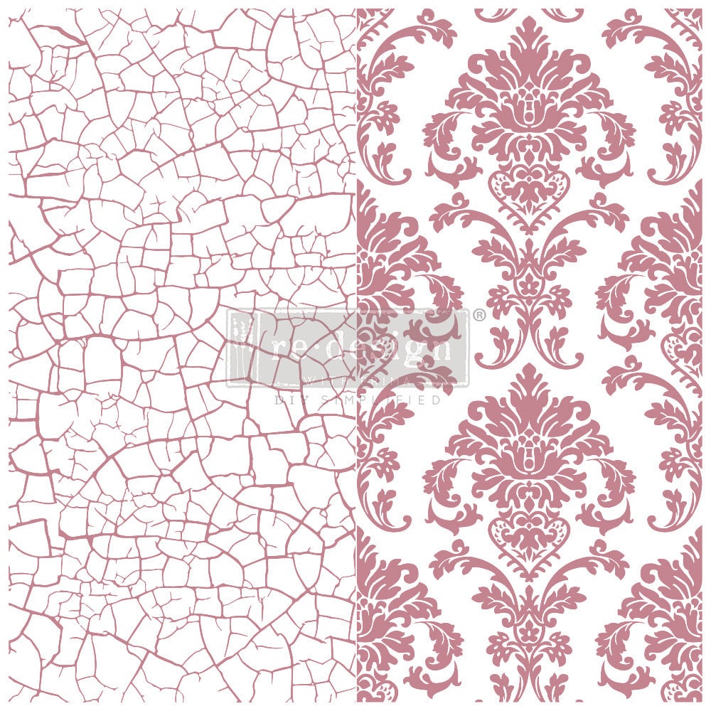 Imperial Crackle Decor Stamps by ReDesign with Prima!
