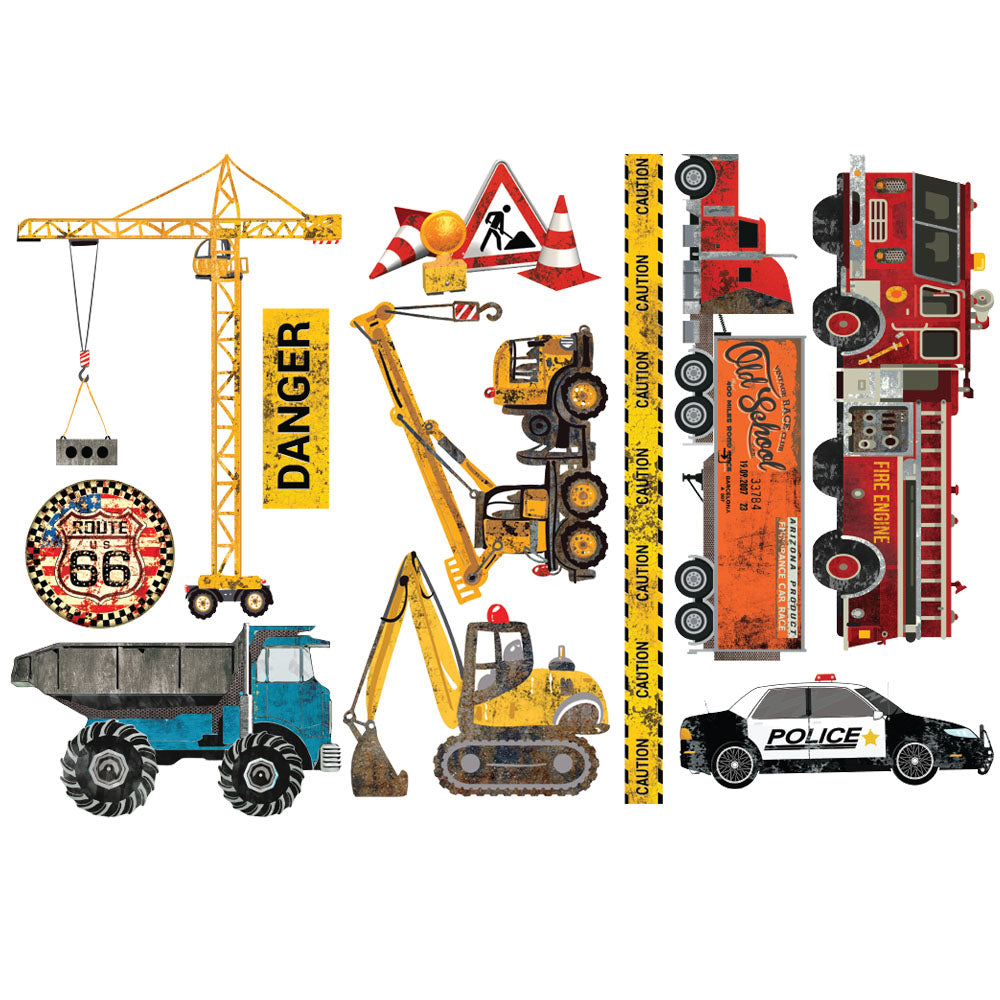 Under Construction - Rub-On Furniture Decal Mini-Transfer by Redesign with Prima!