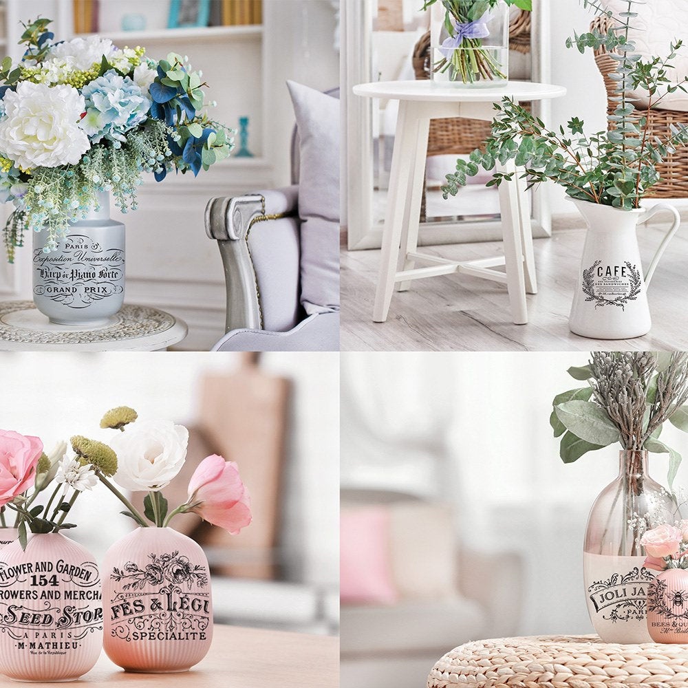 Classic Vintage Labels - Rub-On Furniture Decal Transfer by Redesign with Prima!