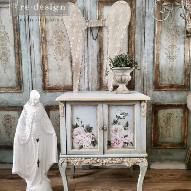 Delicate Roses - Rub-On Furniture Decal Mini-Transfer by Redesign with Prima!