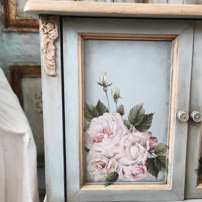 Delicate Roses - Rub-On Furniture Decal Mini-Transfer by Redesign with Prima!