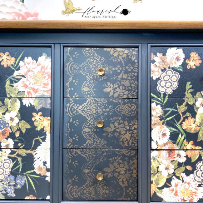 Distressed Wallpaper - Stencil 18×21 by Redesign with Prima!