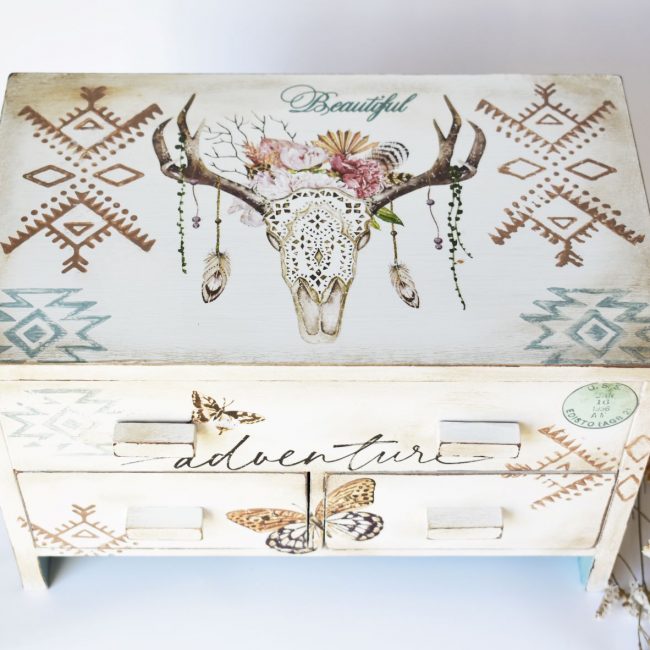 Bohemian Solstice - Rub-On Furniture Decal Mini-Transfer by Redesign with Prima!
