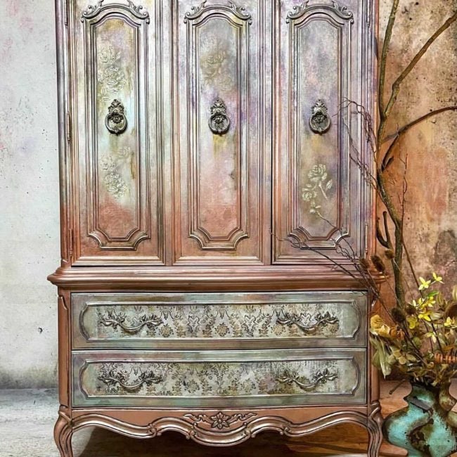 Washed Damask - Decoupage Paper