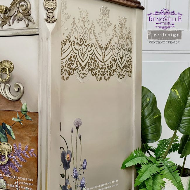 Elegant Lace - Decor Stencil by redesign with Prima!