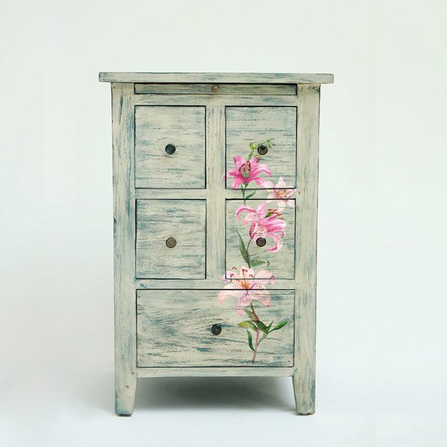 Sunset Tropics - Rub-On Furniture Decal Mini-Transfer by Redesign with Prima!