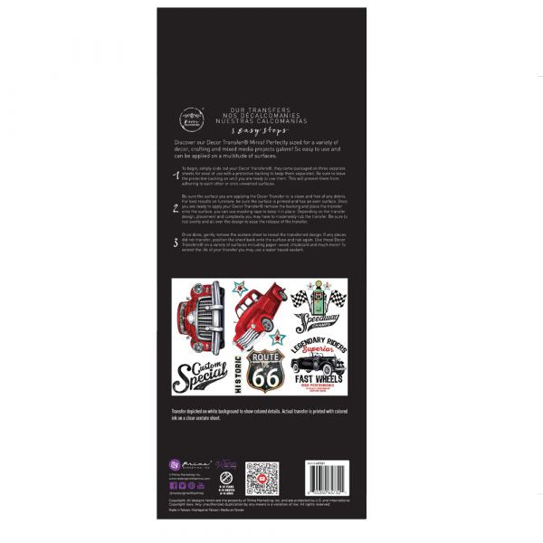 Classic Rides - Rub-On Furniture Decal Mini-Transfer by Redesign with Prima!