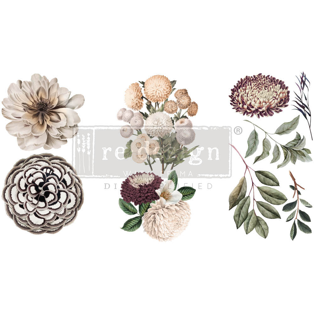 Natural Flora - Rub-On Decor Mini-Transfer by Redesign with Prima!