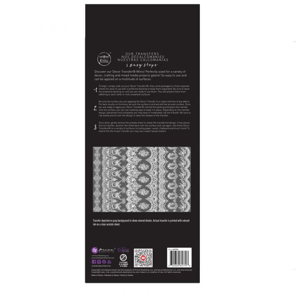 Vintage Wallpaper - Rub-On Furniture Decal Mini-Transfer by Redesign with Prima!