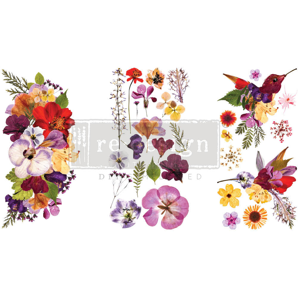 Organic Flora - Rub-On Decor Mini-Transfer by Redesign with Prima!