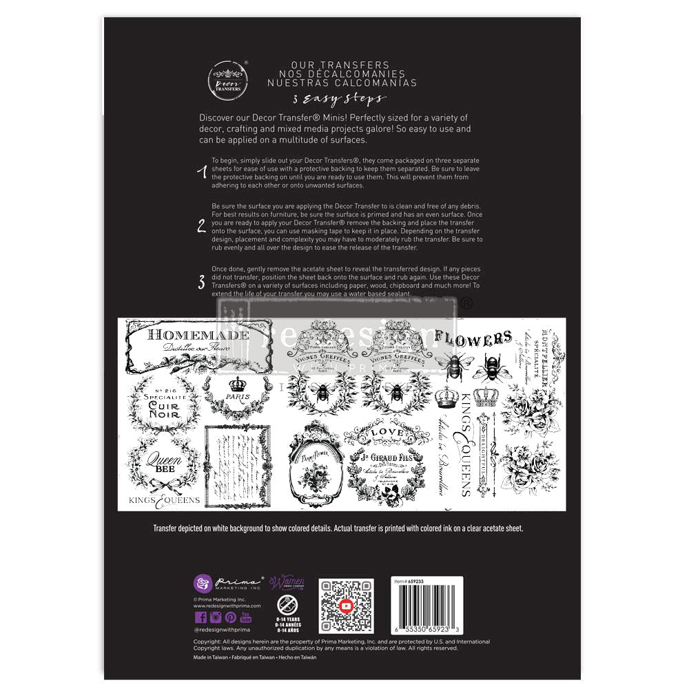 French Labels - Middy Transfer