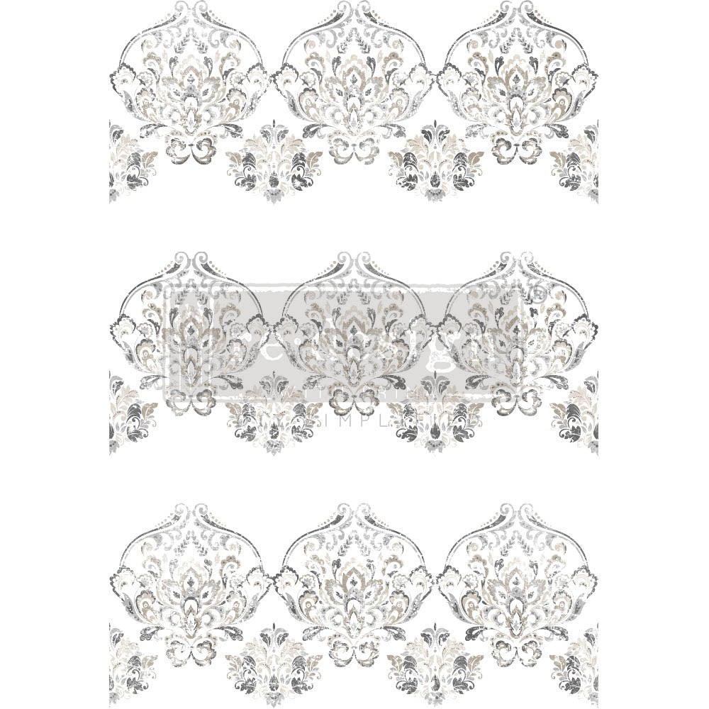 Antique Damask - Rub-On Decor Furniture Transfer by Redesign with Prima!