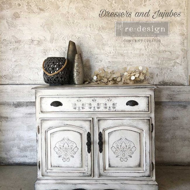 Antique Damask - Rub-On Decor Furniture Transfer by Redesign with Prima!