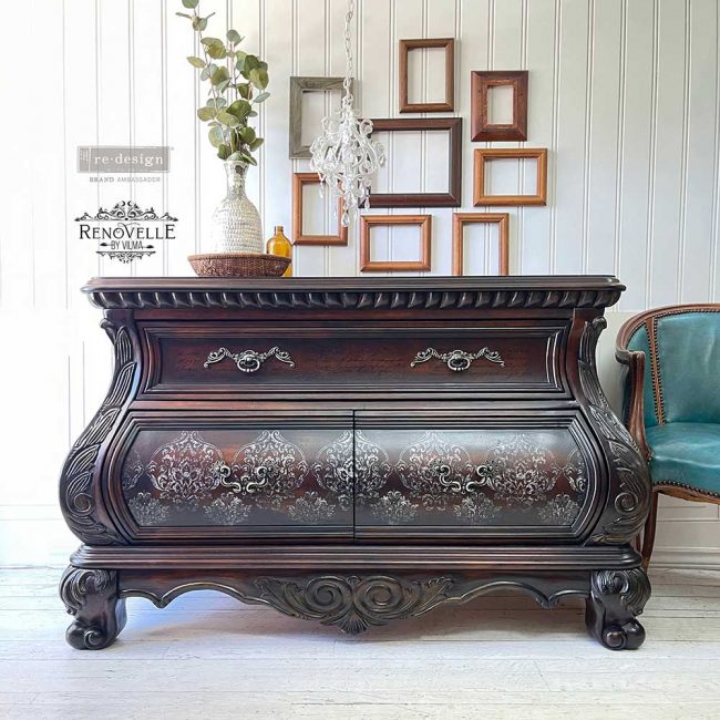 Antique Damask - Rub-On Decor Furniture Transfer by Redesign with Prima!