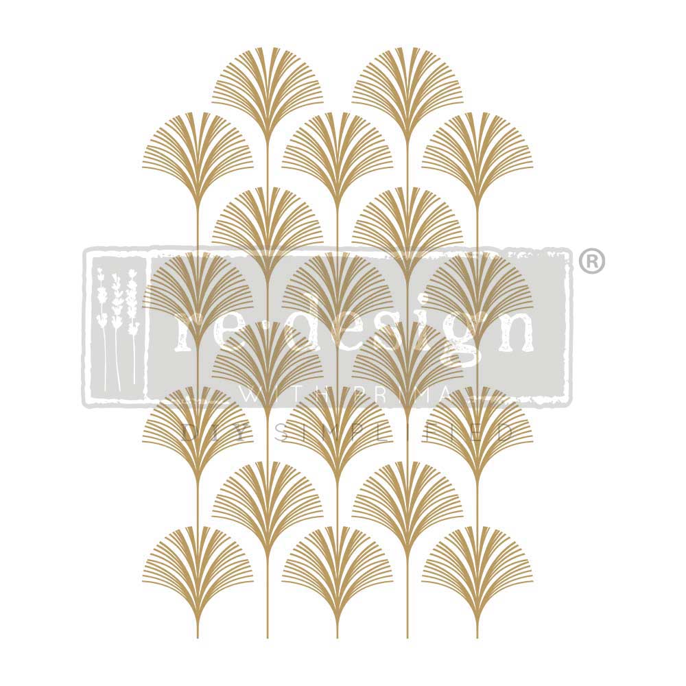 Interlinked Fans - Rub-On Furniture Decal Transfer by Redesign with Prima!