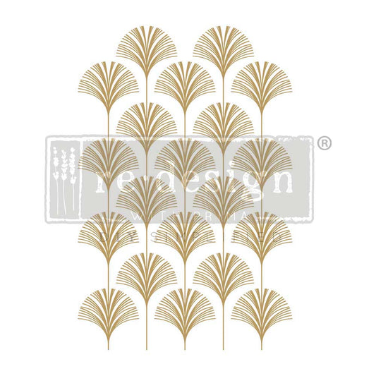 Interlinked Fans - Rub-On Furniture Decal Transfer by Redesign with Prima!