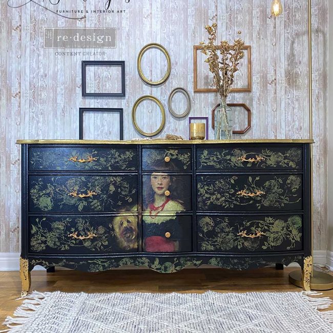 A Girl and Her Pup - A1 Decoupage Paper