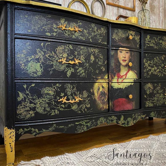 A Girl and Her Pup - A1 Decoupage Paper