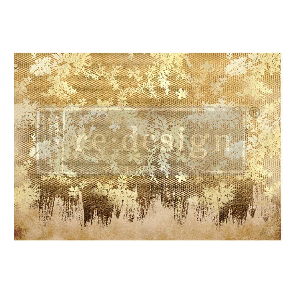 Gilded Lace - A1 Decoupage Fiber Paper