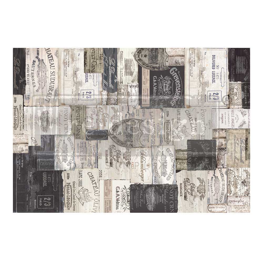 Antique Labels - A1 Decoupage Fiber Paper