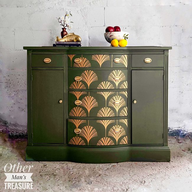 Interlinked Fans - Rub-On Furniture Decal Transfer by Redesign with Prima!