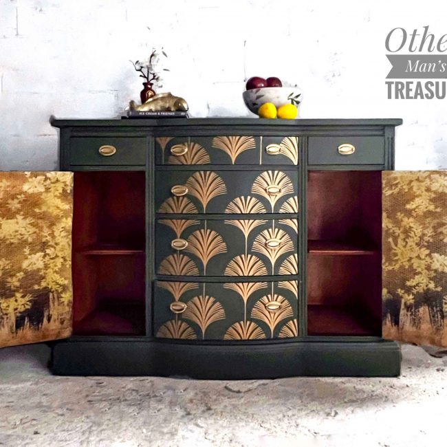 Interlinked Fans - Rub-On Furniture Decal Transfer by Redesign with Prima!