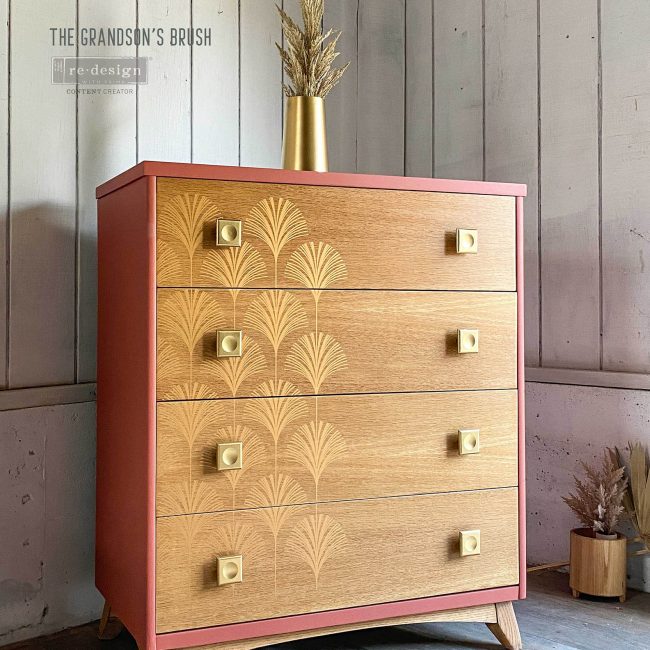 Interlinked Fans - Rub-On Furniture Decal Transfer by Redesign with Prima!