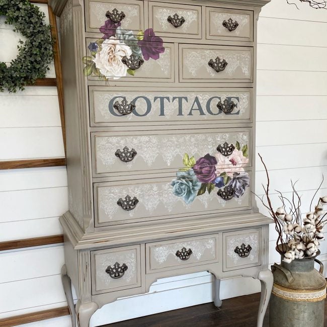 Vintage Wallpaper Clearly-Aligned Decor Stamps by redesign with Prima!