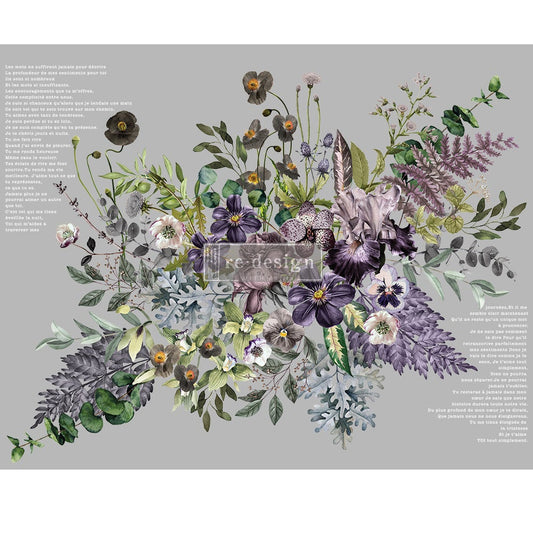 Vigorous Violet - Rub-On Furniture Decal Transfer by Redesign with Prima!