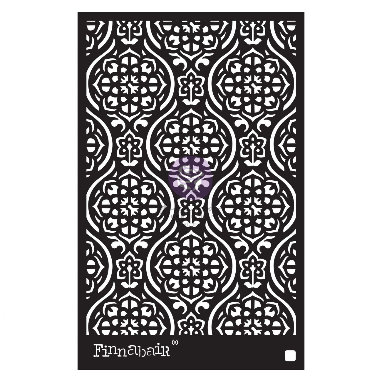 Victorian Tiles Stencil by Finnabair redesign with Prima!
