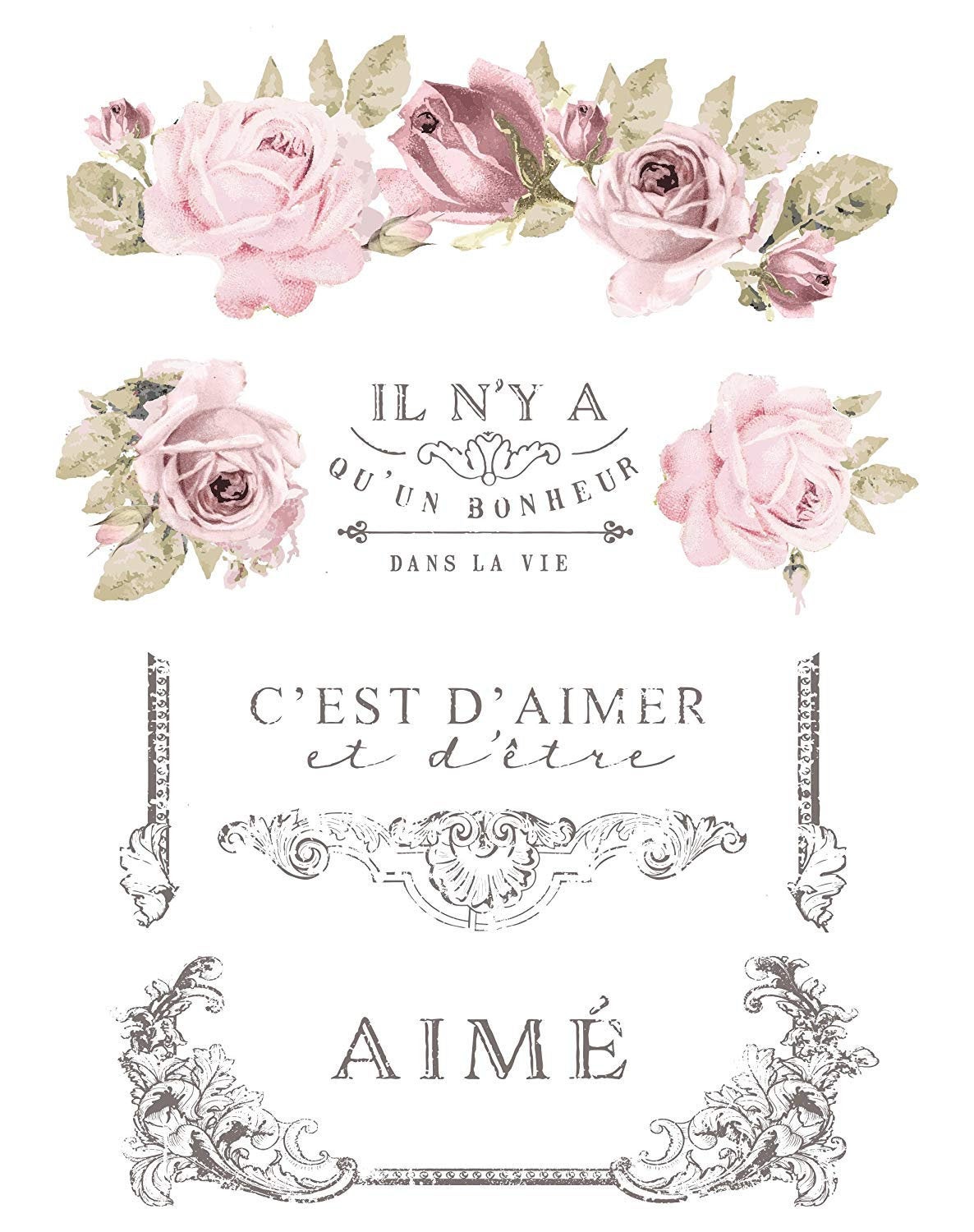 Dans La Vie - Rub-On Decal Furniture Transfer ReDesign by Prima!