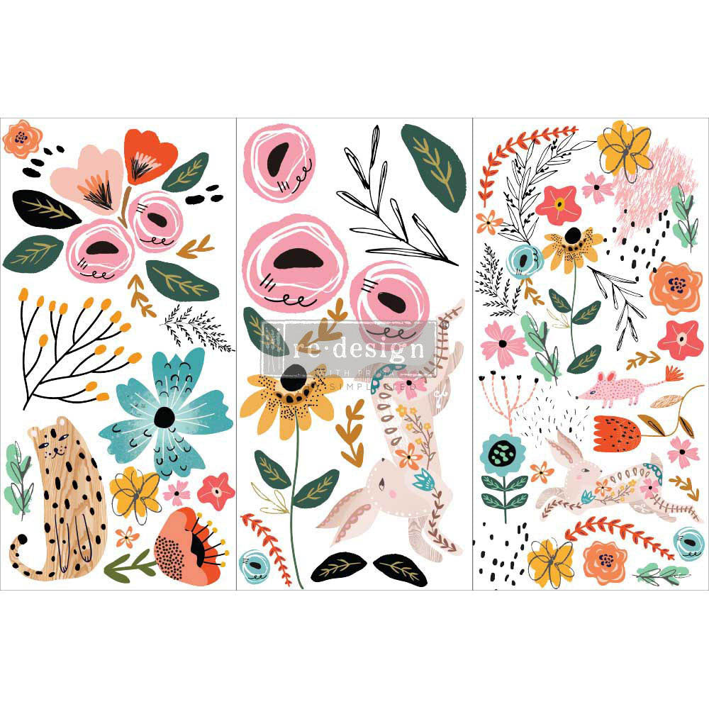 Spring Awakening - Rub-On Furniture Decal Mini-Transfer by Redesign with Prima!