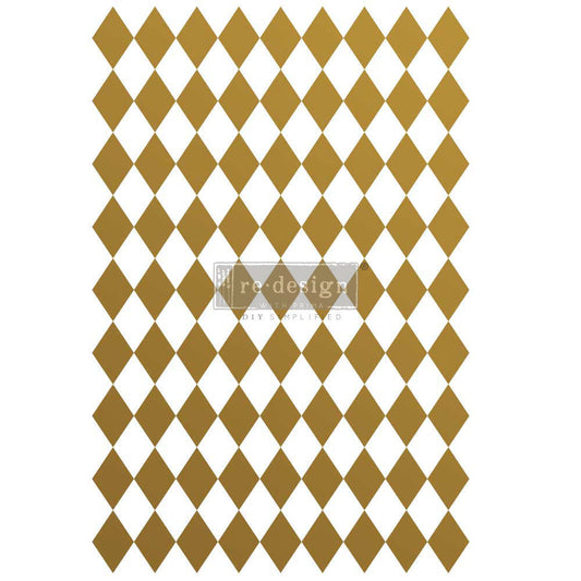 Gold Harlequin - Decal Transfer by Redesign with Prima! SALE