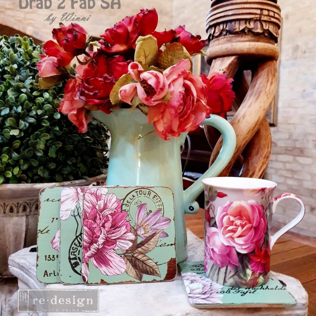 Dreamy Florals - Rub-On Furniture Decal Mini-Transfer by Redesign with Prima!