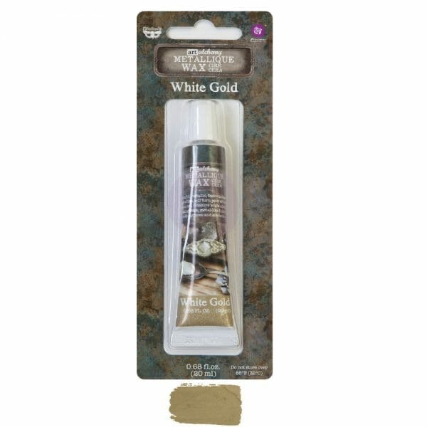 White Gold Prima Art Alchemy Metallique Decor Furniture Wax!