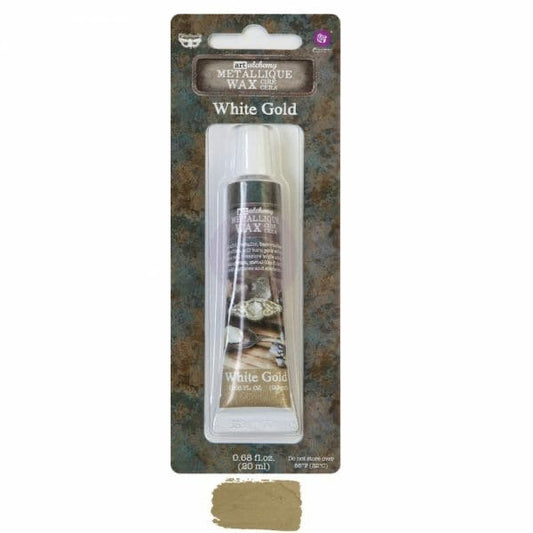 White Gold Prima Art Alchemy Metallique Decor Furniture Wax!