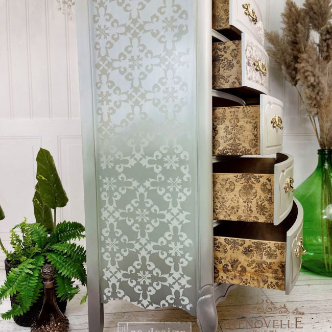CECE Gothic Trellis Stencil 18×25 by redesign with Prima
