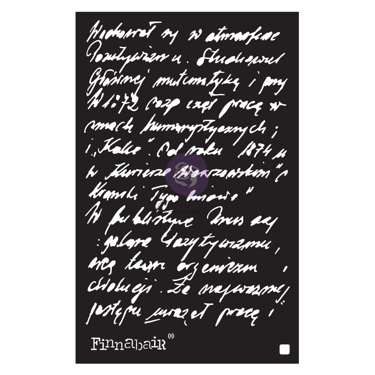 Ghostwriter Stencil by Finnabair redesign with Prima!