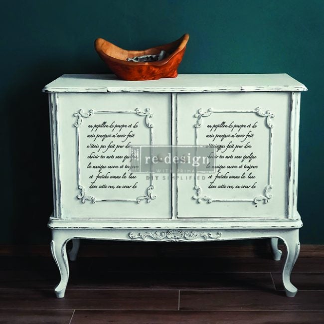 BUTTERFLY SCRIPT stencil by redesign with Prima – 9″X13.5″