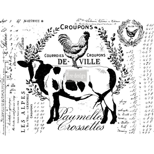 Farm Delights transfer by redesign with Prima! Furniture decal transfer! Discontinued
