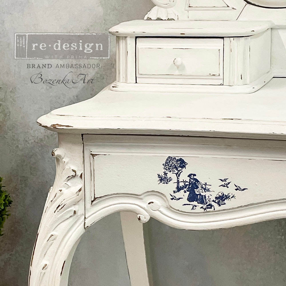 Toile - Rub-On Furniture Decal Mini-Transfer by Redesign with Prima!