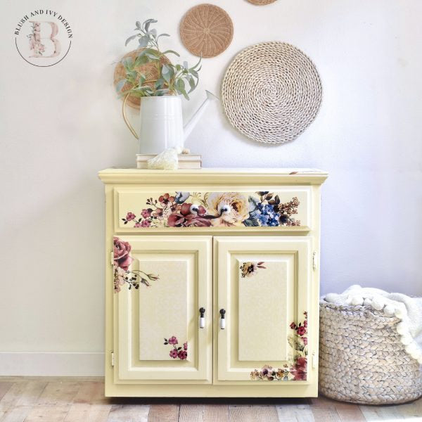 Ruby Rose - Rub-On Furniture Decal transfer by redesign with Prima!
