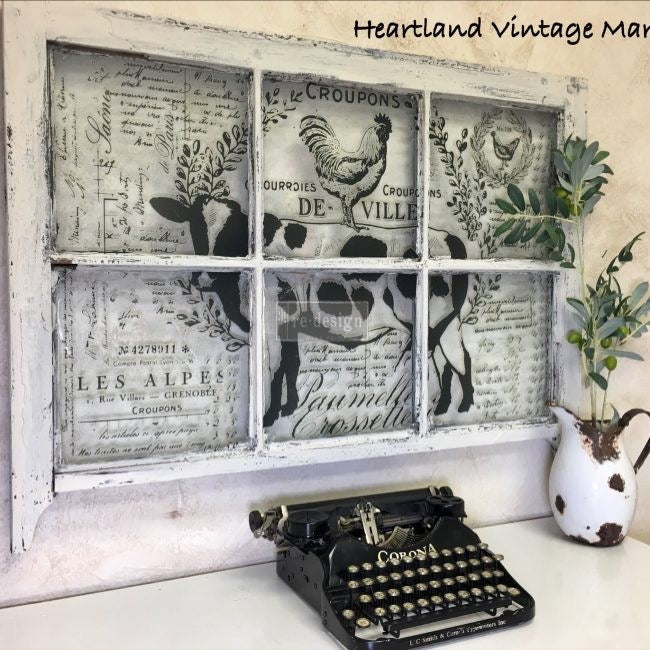 Farm Delights transfer by redesign with Prima! Furniture decal transfer! Discontinued